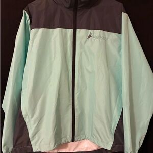 Frogg Toggs Women's Aqua and Gray Jacket size medium